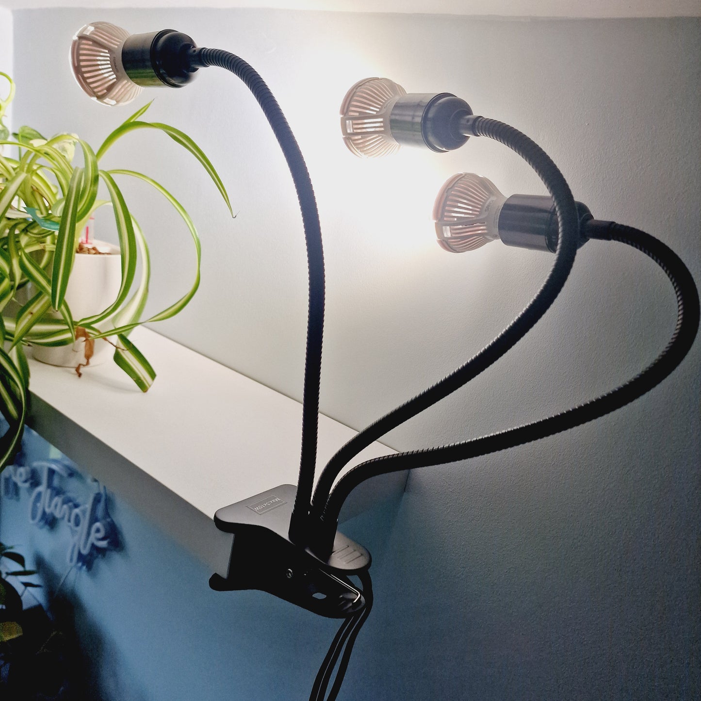 Sansi 450W 3 Arm Gooseneck Clip Plant Grow Light