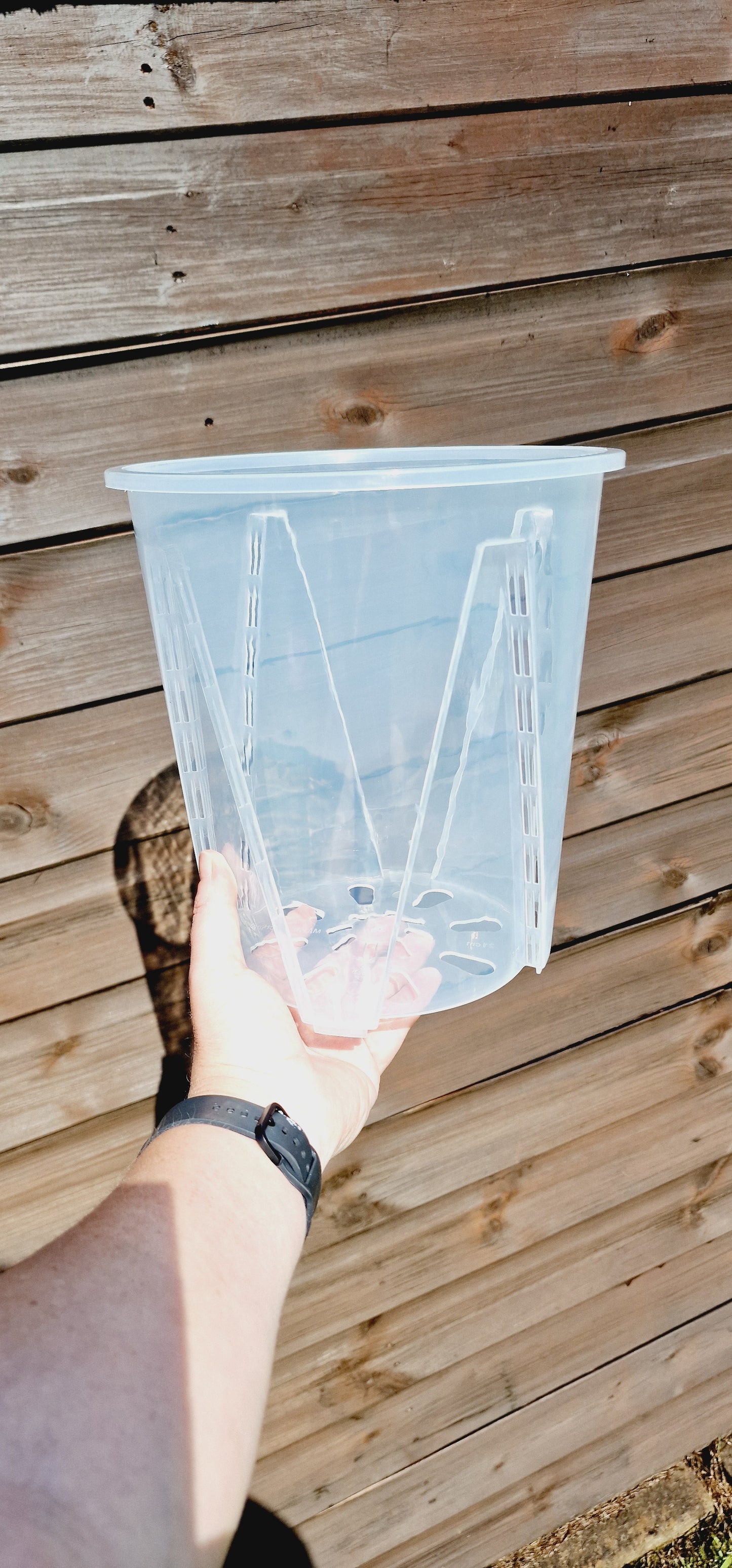 Clear Plastic Round Plant Pots - various sizes available