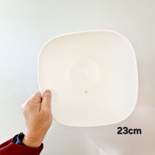 White Glossy Self Watering Plant Pots with Clear Inner | Multiple Sizes Available