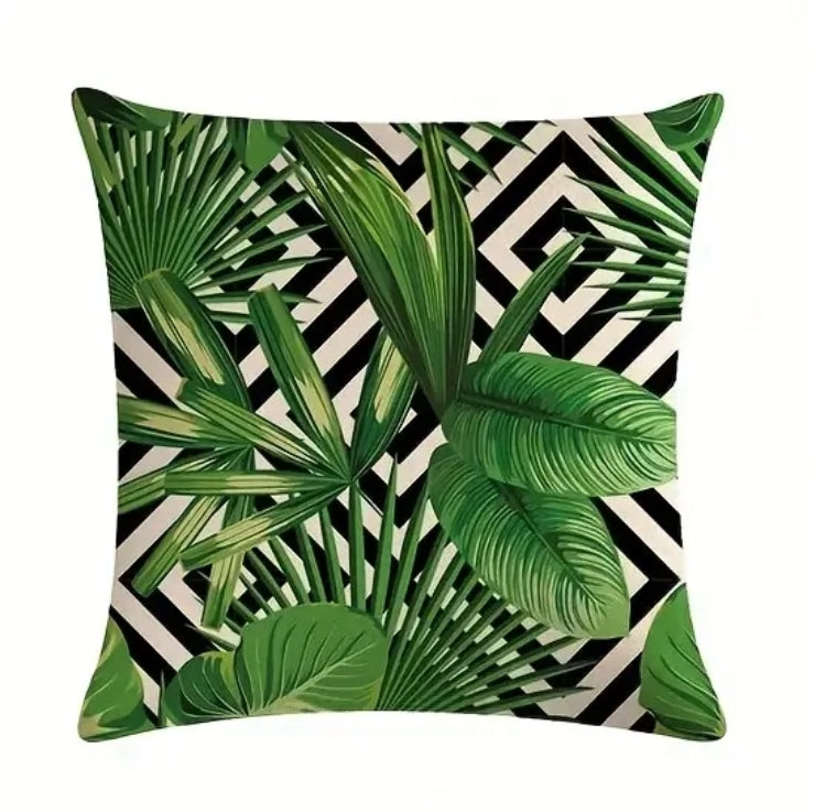 Vibrant Leaves Cushion Cover