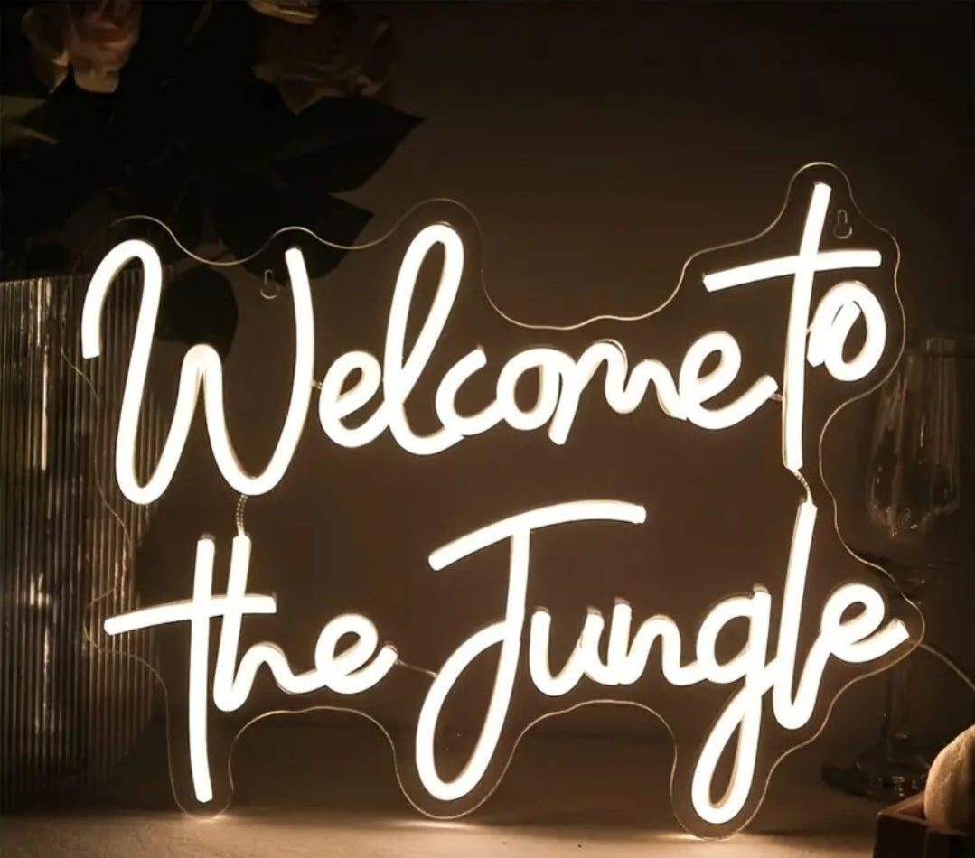 Neon Welcome / Plant USB Signs