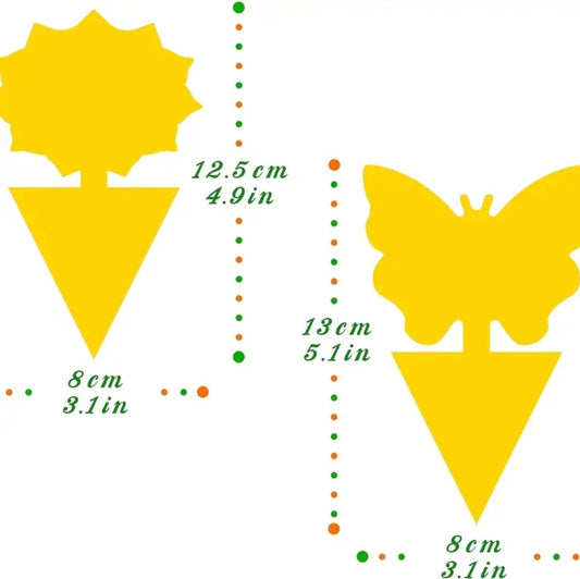 Yellow Sticky Plant Fly / Gnats / Bugs / Traps