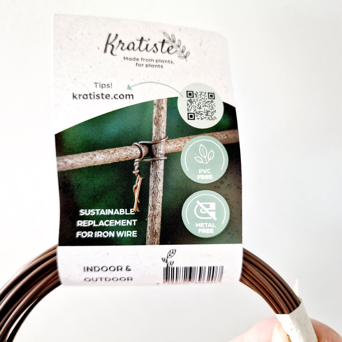 Kratiste Tie EcoWire use with the Biobased poles 15m 100% natural