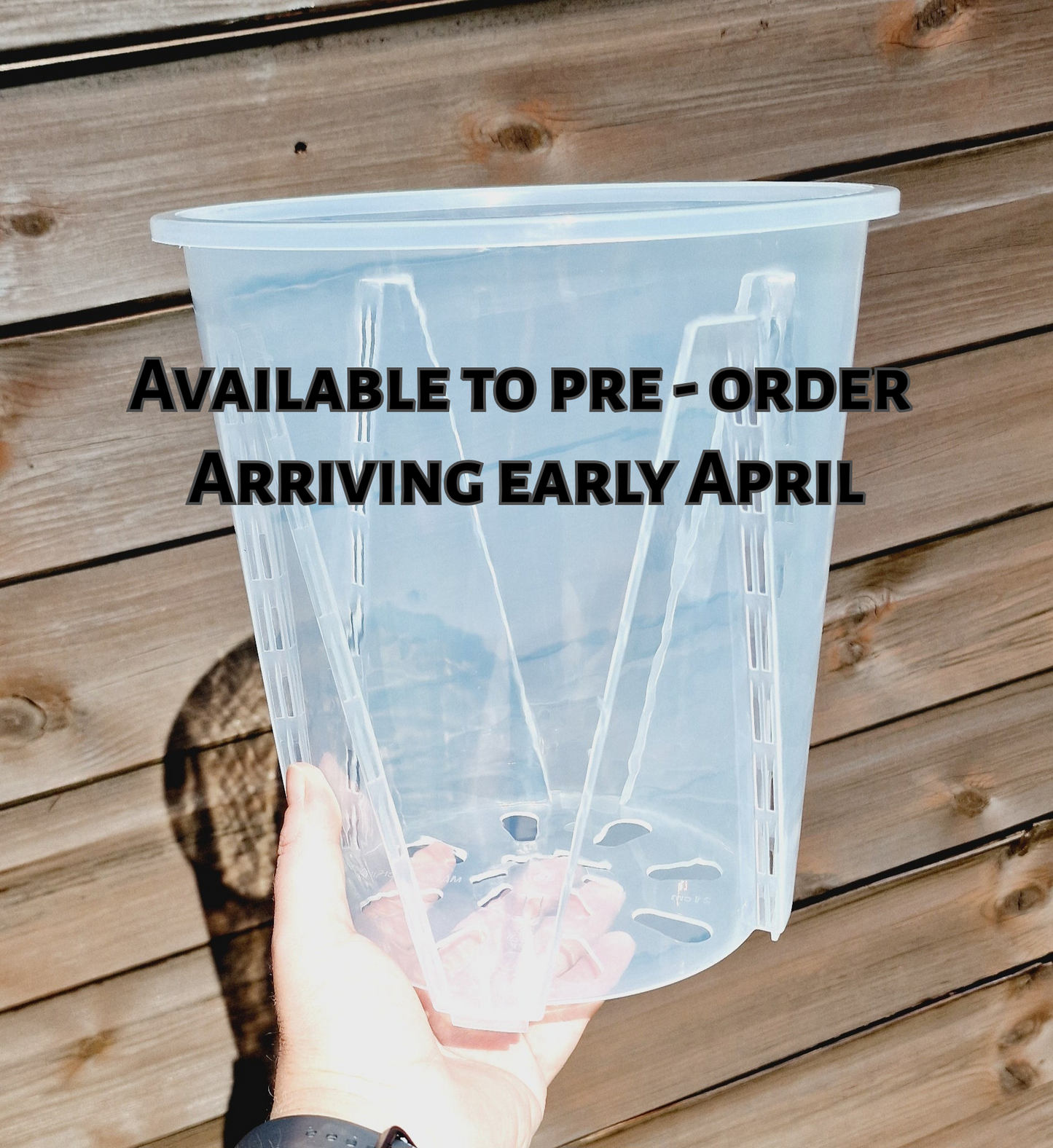 Clear Plastic Round Plant Pots - various sizes available