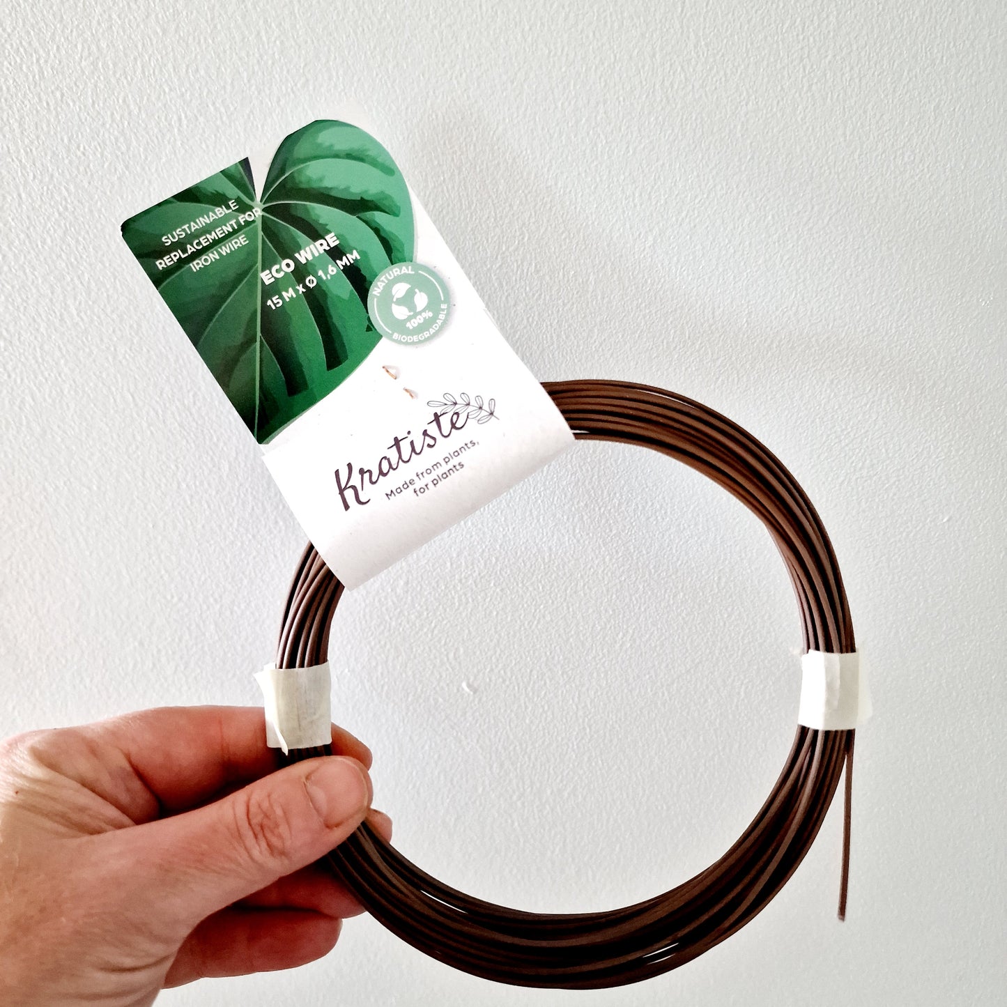 Kratiste Tie EcoWire use with the Biobased poles 15m 100% natural
