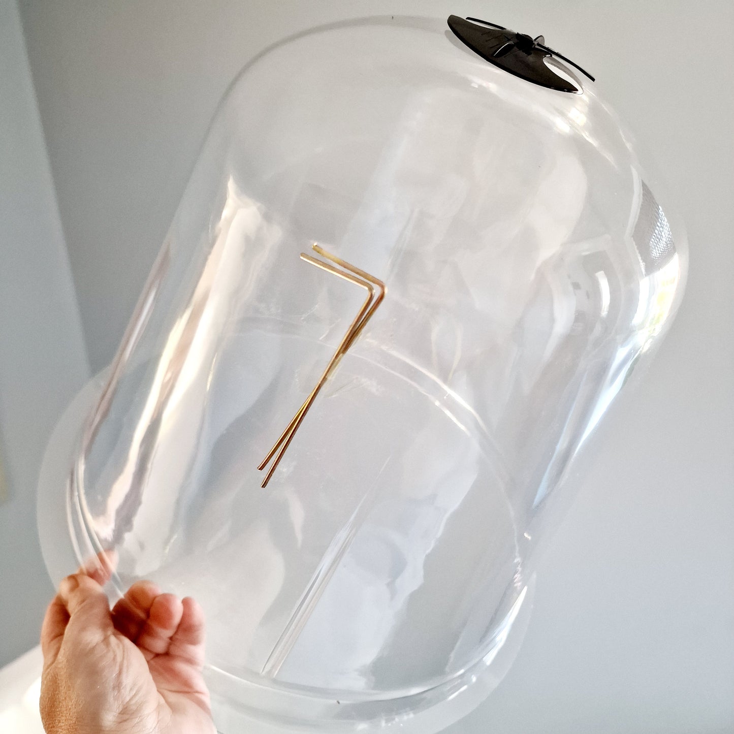 Plant Dome Bell Jar Cloches with vents and 2 nails 33 x 31cm