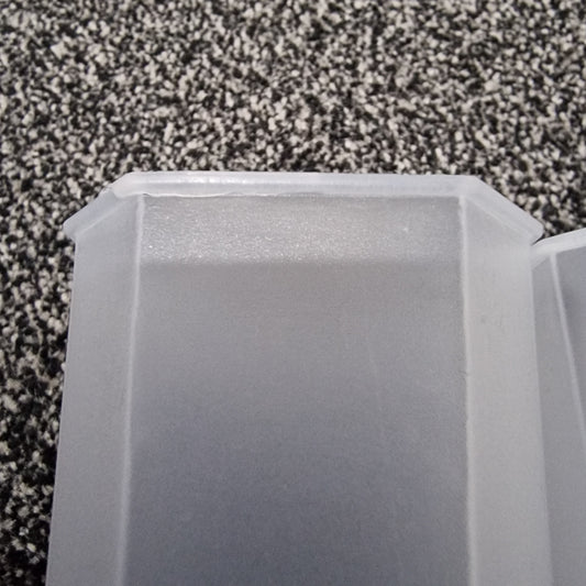 Slight Damage Plastic Semi Transparent Tower Aroid Plant Pot 7cm