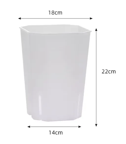 Plastic Semi Transparent Tower Aroid Plant Pots - various sizes available