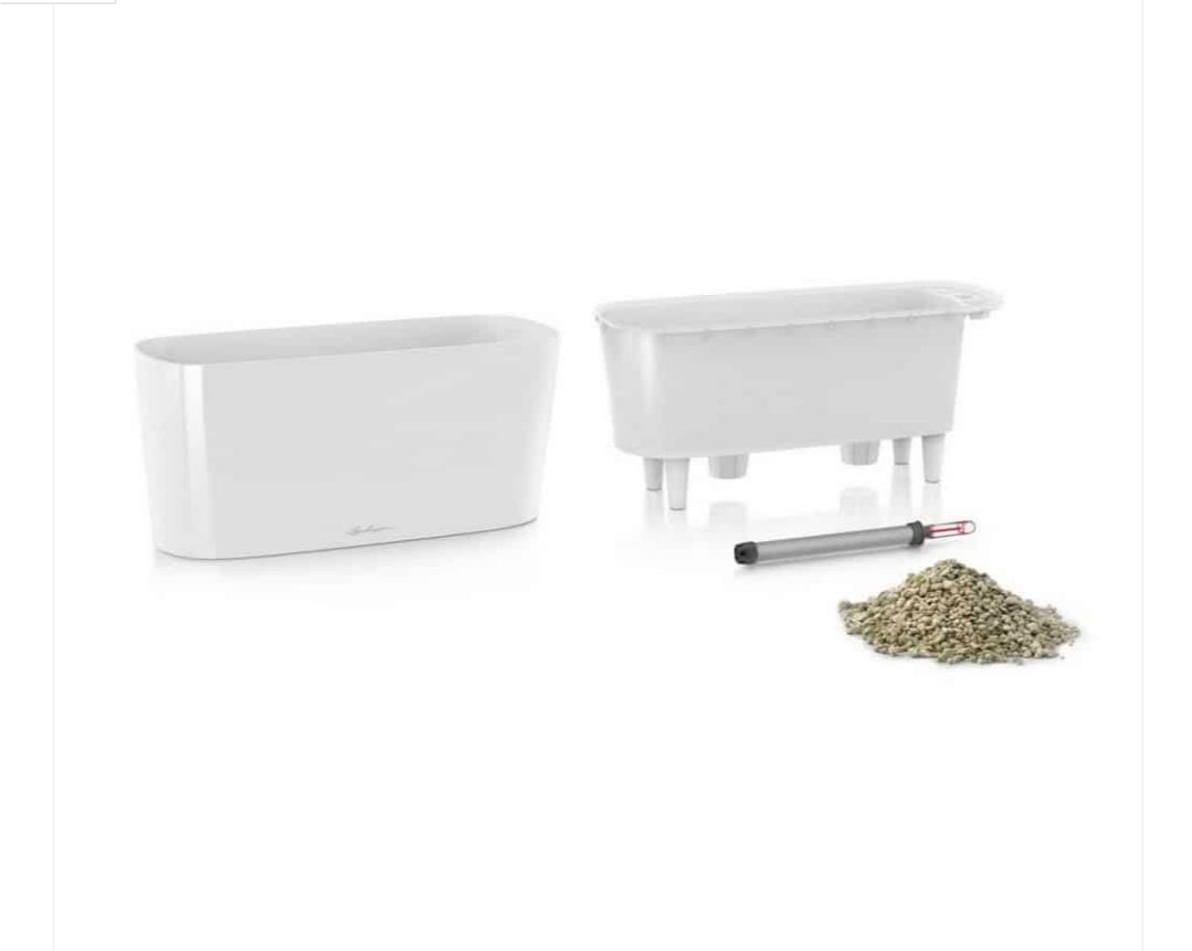 DELTA 20 White High Gloss – Self-Watering Planter (5L)