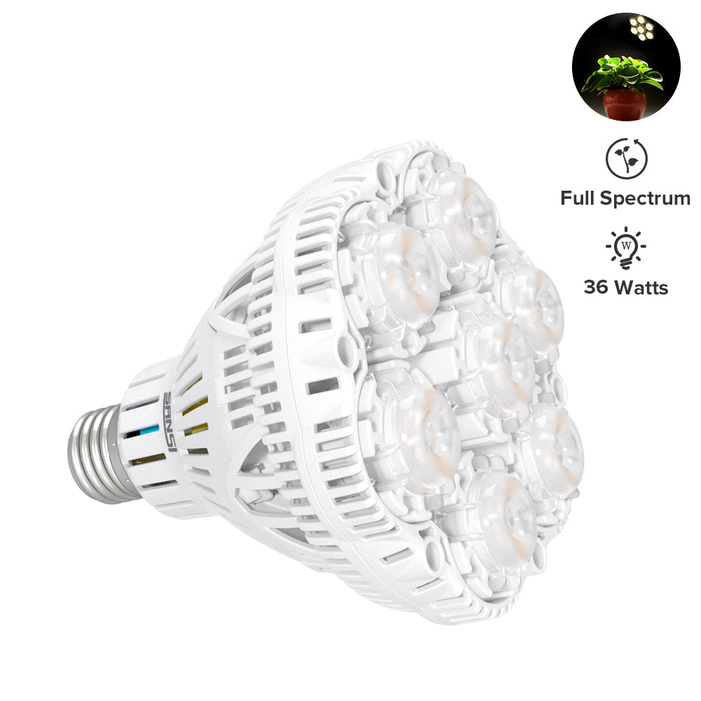 Sansi 36w - 24w - 15w LED Grow Light Bulbs Full Spectrum