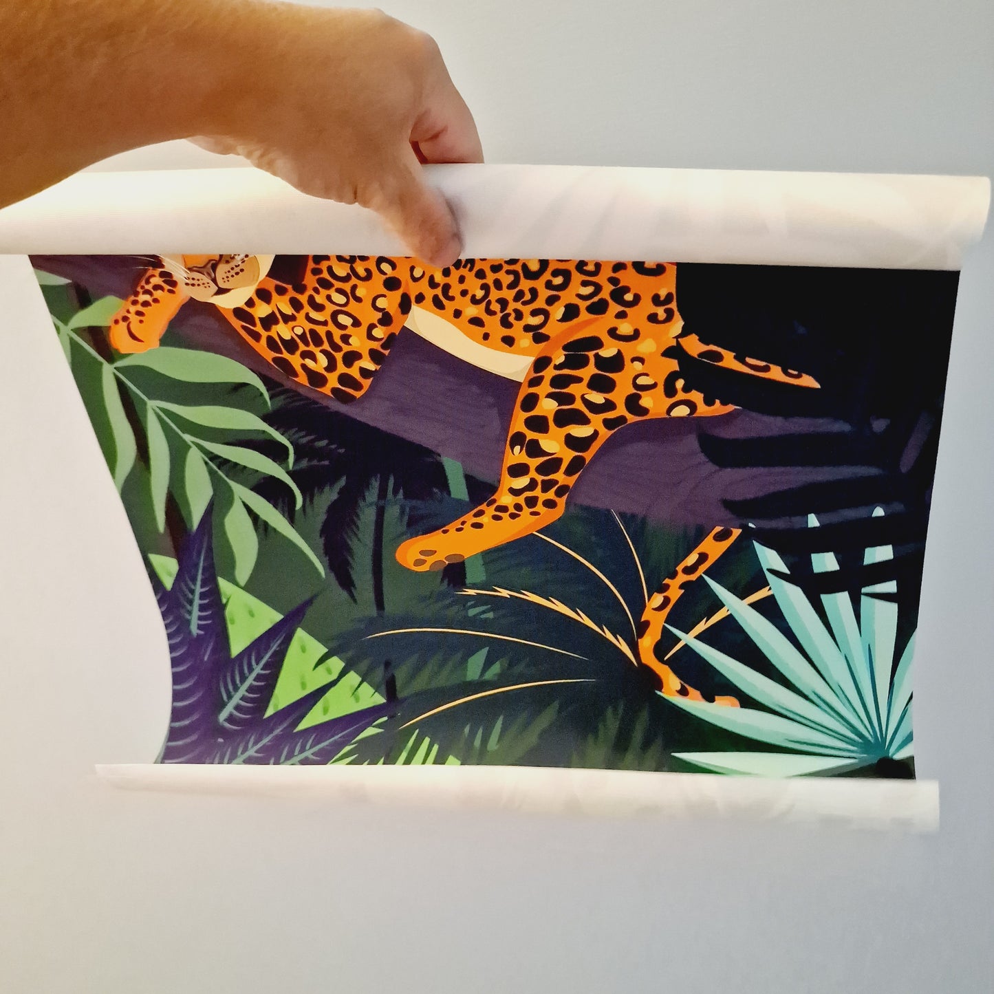 Leopard Jungle / Leaf Canvas