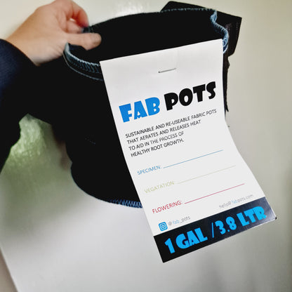 Fabric Pot - FAB POTS 2 Sizes Lightweight & Breathable For Roots Hydroponics