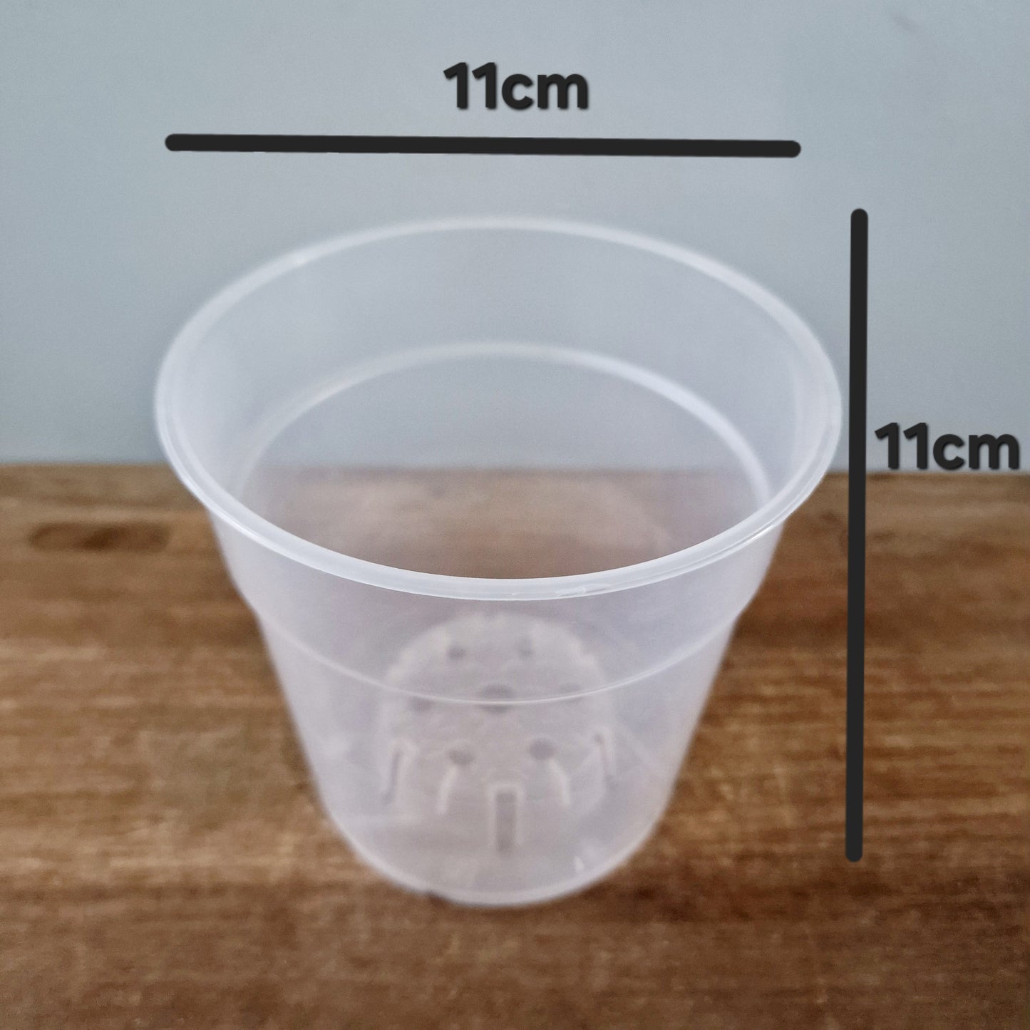 Clear Plastic Orchid Pot - Various Sizes