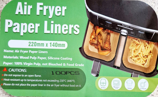 Disposable Air Fryer Liners for Ninja Air Fryer Duo 100 per pack