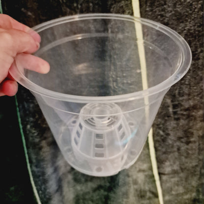 Clear Plastic Orchid Pot - Various Sizes