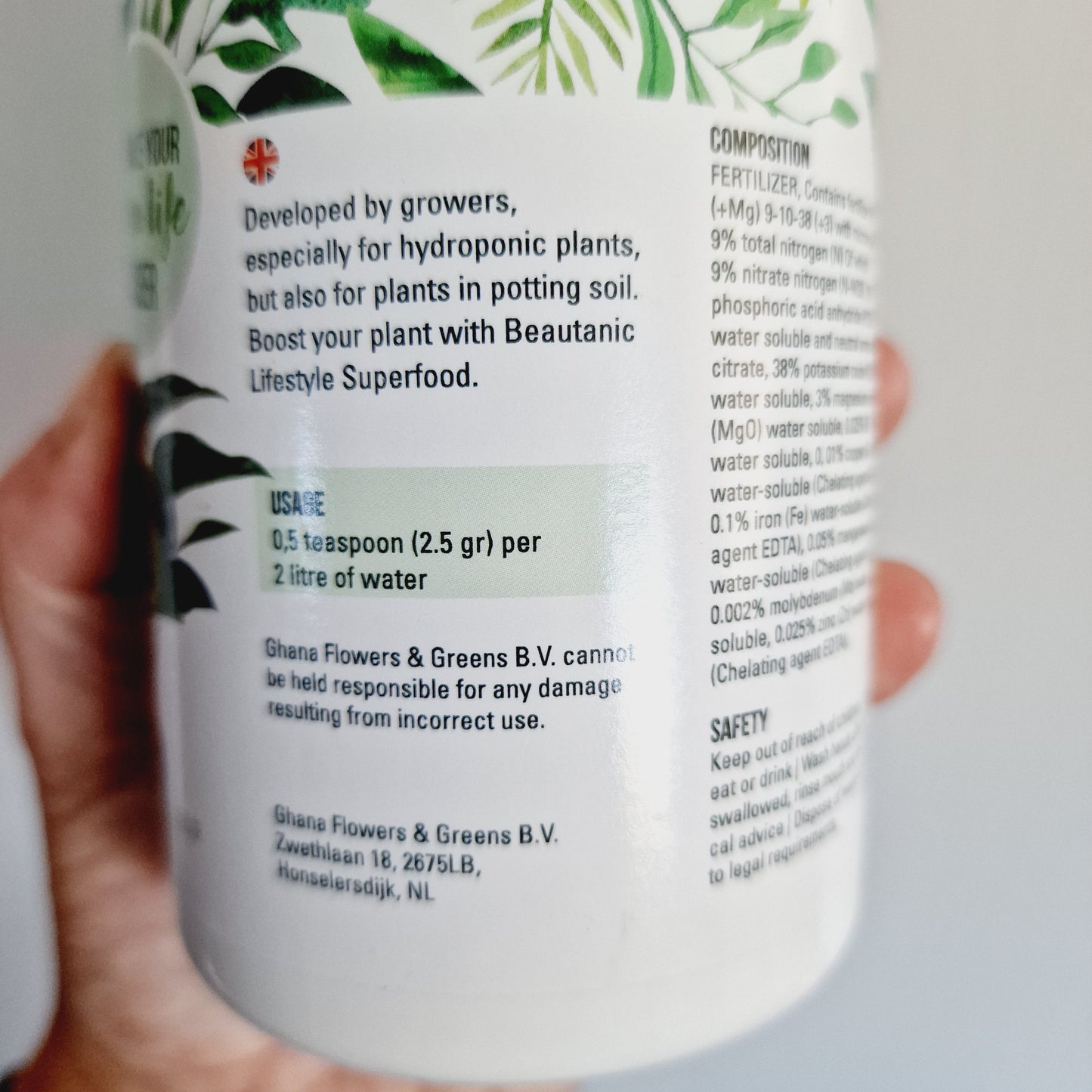 Beautanic Superfood Indoor Hydro Plant Food 500ml