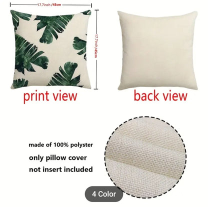 Vibrant Leaves Cushion Cover