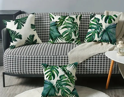 Vibrant Leaves Cushion Cover