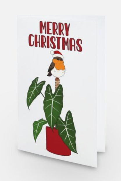 Planty Merry Christmas - Greetings Card - see description