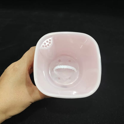 Pre - Order - Pink Glossy Self Watering Plant Pots with Clear Inner | Multiple Sizes