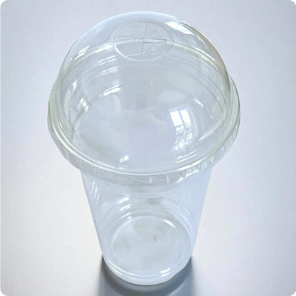 20oz / 591ml Clear Smoothie Cups with Dome Lids – Ideal Humidity Domes for Cuttings and Plantlets