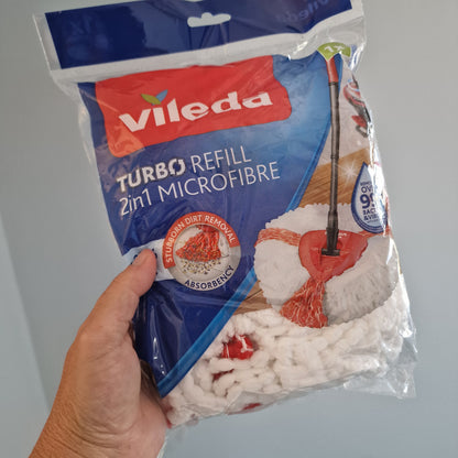 Vileda EasyWring and Clean Turbo Classic Microfibre Mop Refill Head
