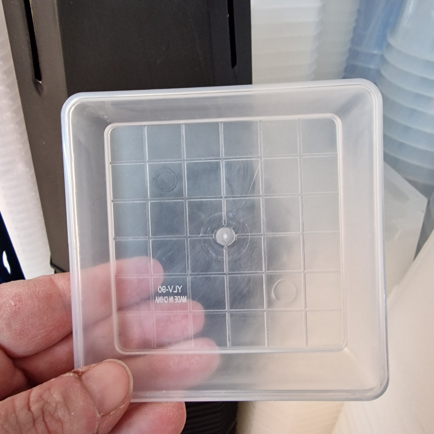 Clear Square Plant Saucers – Various Sizes