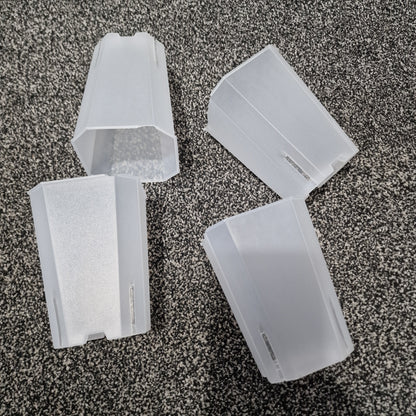 Slight Damage Plastic Semi Transparent Tower Aroid Plant Pot 9cm