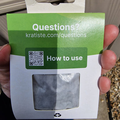 Kratiste Biobased Bark Effect 45cm x 4cm Climbing Pole - comes with 15 pack of clips - connector not inc