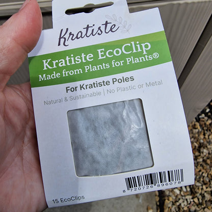 Kratiste Biobased Bark Effect 45cm x 4cm Climbing Pole - comes with 15 pack of clips - connector not inc