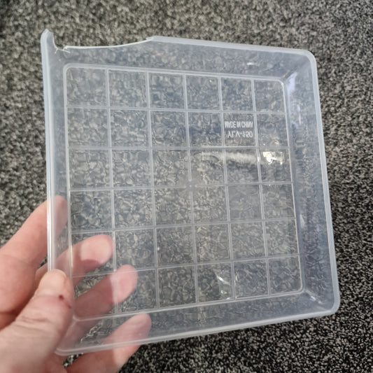 Slight Damage Clear Square Plant Saucers Fit Tower Pots - 15cm