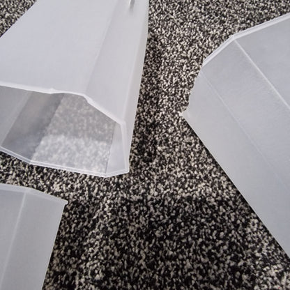 Slight Damage Plastic Semi Transparent Tower Aroid Plant Pot 9cm