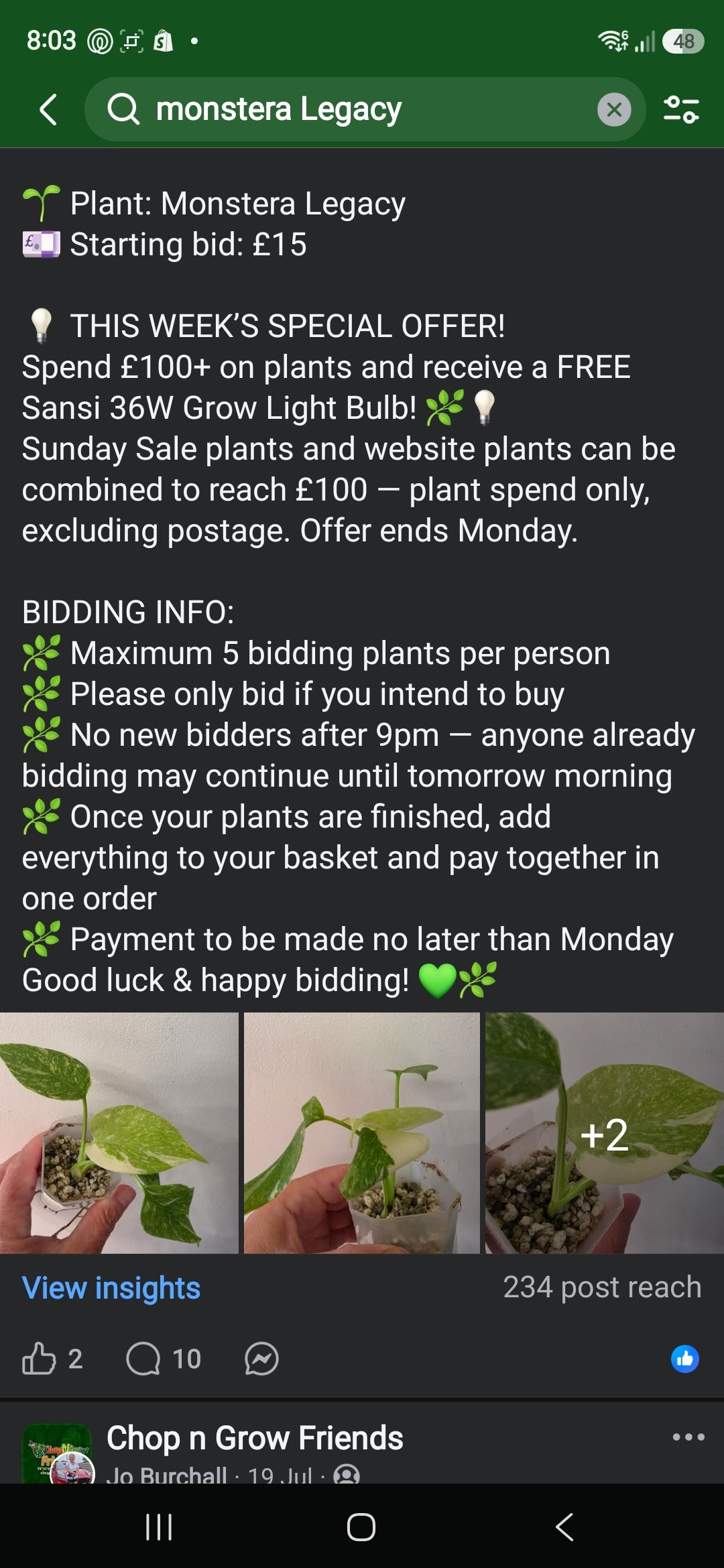 Sunday CnG Sale - Robert Legacy