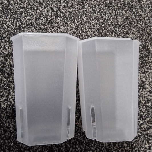 Slight Damage Plastic Semi Transparent Tower Aroid Plant Pot 7cm