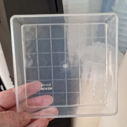 Clear Square Plant Saucers – Various Sizes