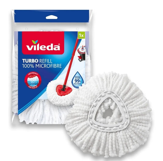 Vileda EasyWring and Clean Turbo Classic Microfibre Mop Refill Head