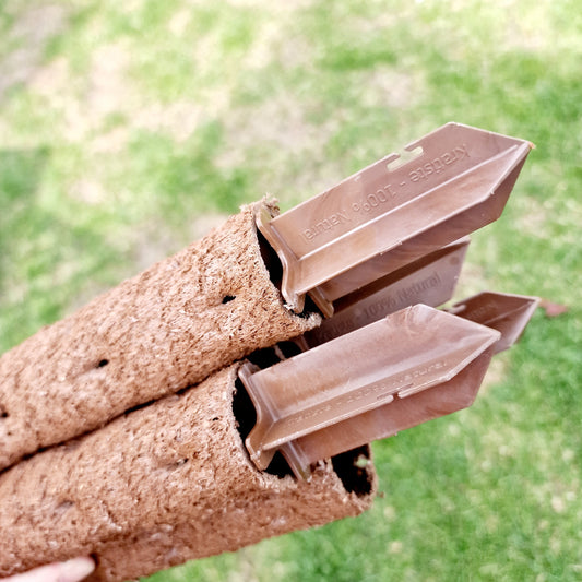 Kratiste Biobased Bark Effect 45cm x 4cm Climbing Pole and connectors- clicks to be purchased separately