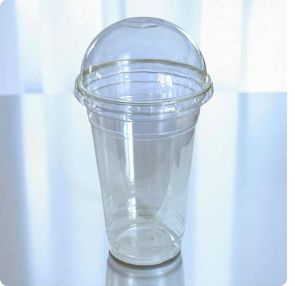 20oz / 591ml Clear Smoothie Cups with Dome Lids – Ideal Humidity Domes for Cuttings and Plantlets