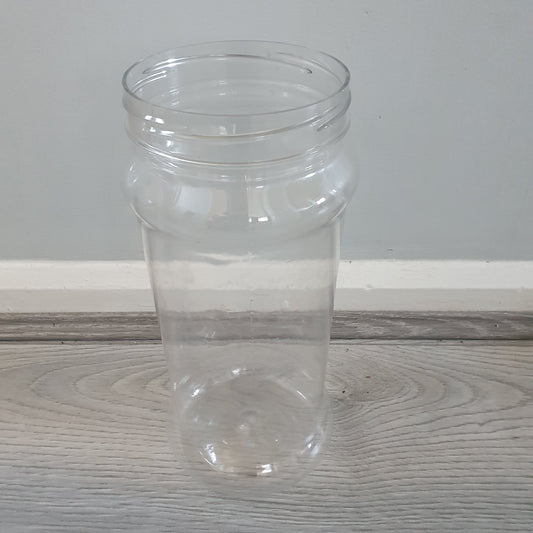 Clear 2.5l Plastic Jar only - 25cm tall
